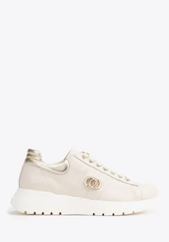 Damskie sneakersy z naturalnej skóry beżowe>WITTCHEN New