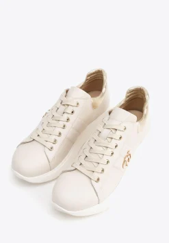 Damskie sneakersy z naturalnej skóry beżowe>WITTCHEN New