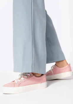 Damskie sneakersy z tkaniny różowe>WITTCHEN Hot