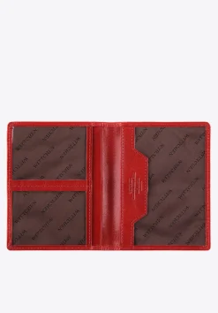 Etui na dokumenty skórzane z transparentnymi kieszeniami czerwone>WITTCHEN Discount