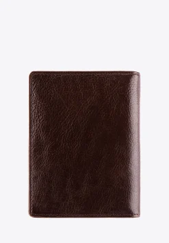 Etui na dokumenty skórzane pionowe brązowe><noscript><img width=