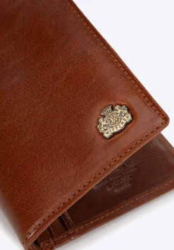 Etui na dokumenty skórzane z herbem ciemny brąz><noscript><img width=