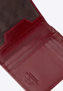 Etui na dokumenty skórzane z kieszenią na dowód rejestracyjny czerwone><noscript><img width=