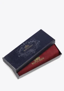 Etui na długopisy ze skóry lakierowanej bordowe><noscript><img width=