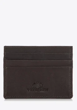 Etui na karty kredytowe skórzane klasyczne ciemny brąz>WITTCHEN Hot
