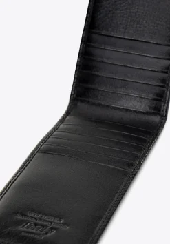 Etui na karty kredytowe skórzane z wieloma przegródkami czarne><noscript><img width=