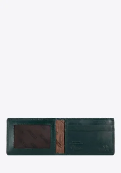 Etui na karty ze skóry lakierowanej zielone>WITTCHEN New
