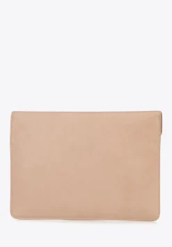 Etui na laptopa 13” z imitacji skóry beżowe><noscript><img data-lazyloaded=