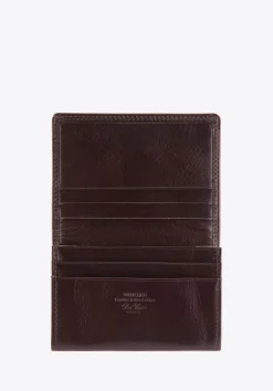 Etui na wizytówki skórzane z monogramem brązowe>WITTCHEN Clearance