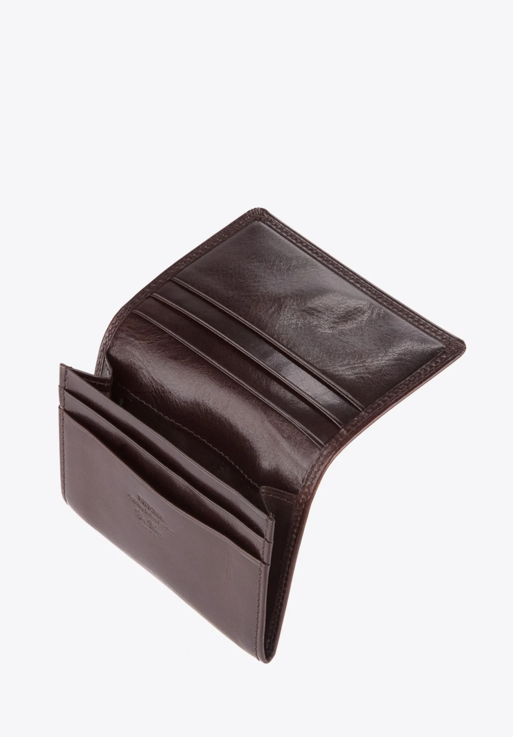 Etui na wizytówki skórzane z monogramem brązowe>WITTCHEN Clearance