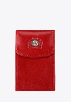 Etui na wizytówki ze skóry pionowe czerwone>WITTCHEN Fashion