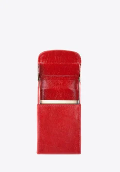 Etui na wizytówki ze skóry pionowe czerwone>WITTCHEN Fashion