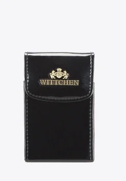 Etui na wizytówki ze skóry lakierowanej pionowe>WITTCHEN New