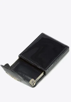 Etui na wizytówki ze skóry lakierowanej pionowe><noscript><img width=