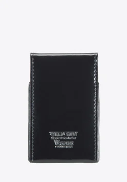 Etui na wizytówki ze skóry lakierowanej pionowe><noscript><img width=