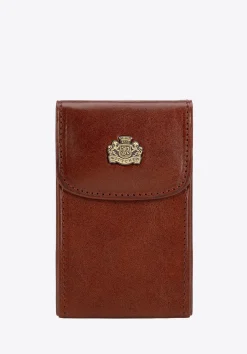 Etui na wizytówki ze skóry licowej jasny brąz>WITTCHEN Discount
