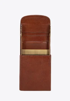 Etui na wizytówki ze skóry licowej jasny brąz>WITTCHEN Discount