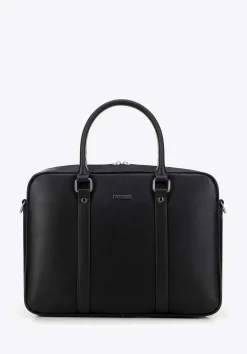 Męska torba na laptopa 15’’ z paskiem czarna>WITTCHEN Best