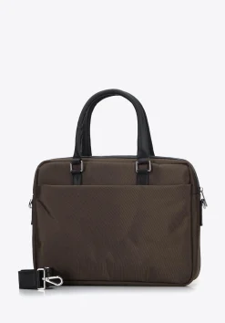 Męska torba na laptopa 15,6” z tasiemką oliwkowa>WITTCHEN Discount