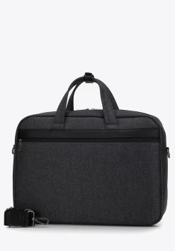 Męska torba na laptopa 15,6” z lamówką z ekoskóry czarna>WITTCHEN Outlet