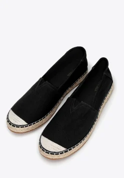 Męskie espadryle z plecionym noskiem czarne>WITTCHEN Sale