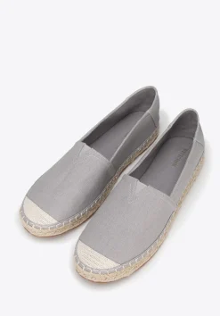 Męskie espadryle z plecionym noskiem szare>WITTCHEN New