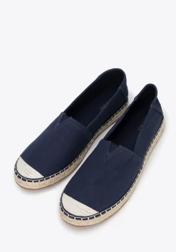 Męskie espadryle z plecionym noskiem granatowe>WITTCHEN Discount