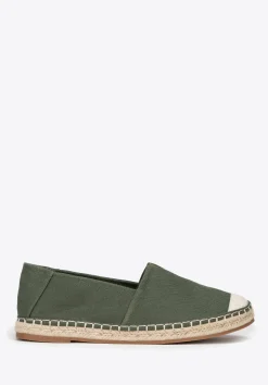 Męskie espadryle z plecionym noskiem zielone>WITTCHEN Fashion