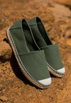 Męskie espadryle z plecionym noskiem zielone>WITTCHEN Fashion