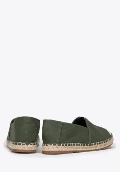 Męskie espadryle z plecionym noskiem zielone><noscript><img data-lazyloaded=