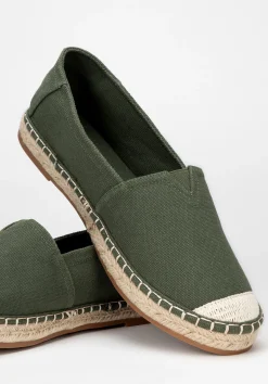 Męskie espadryle z plecionym noskiem zielone><noscript><img data-lazyloaded=