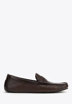 Męskie półbuty slip-on ze skóry brązowe>WITTCHEN Fashion
