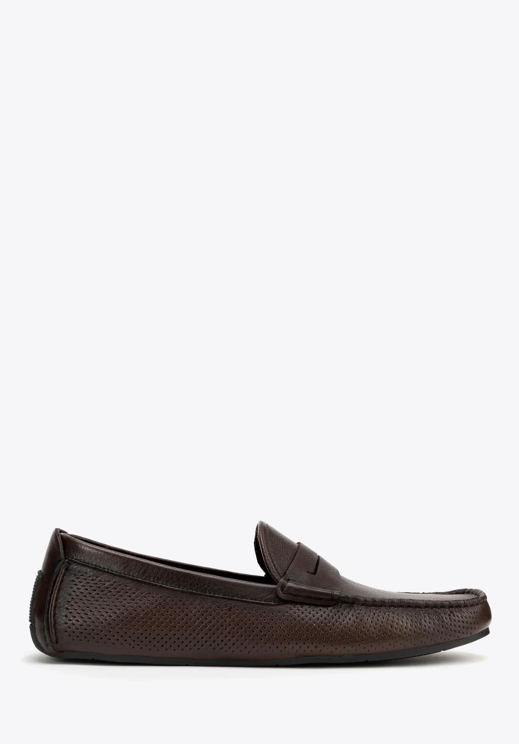 Męskie półbuty slip-on ze skóry brązowe>WITTCHEN Fashion