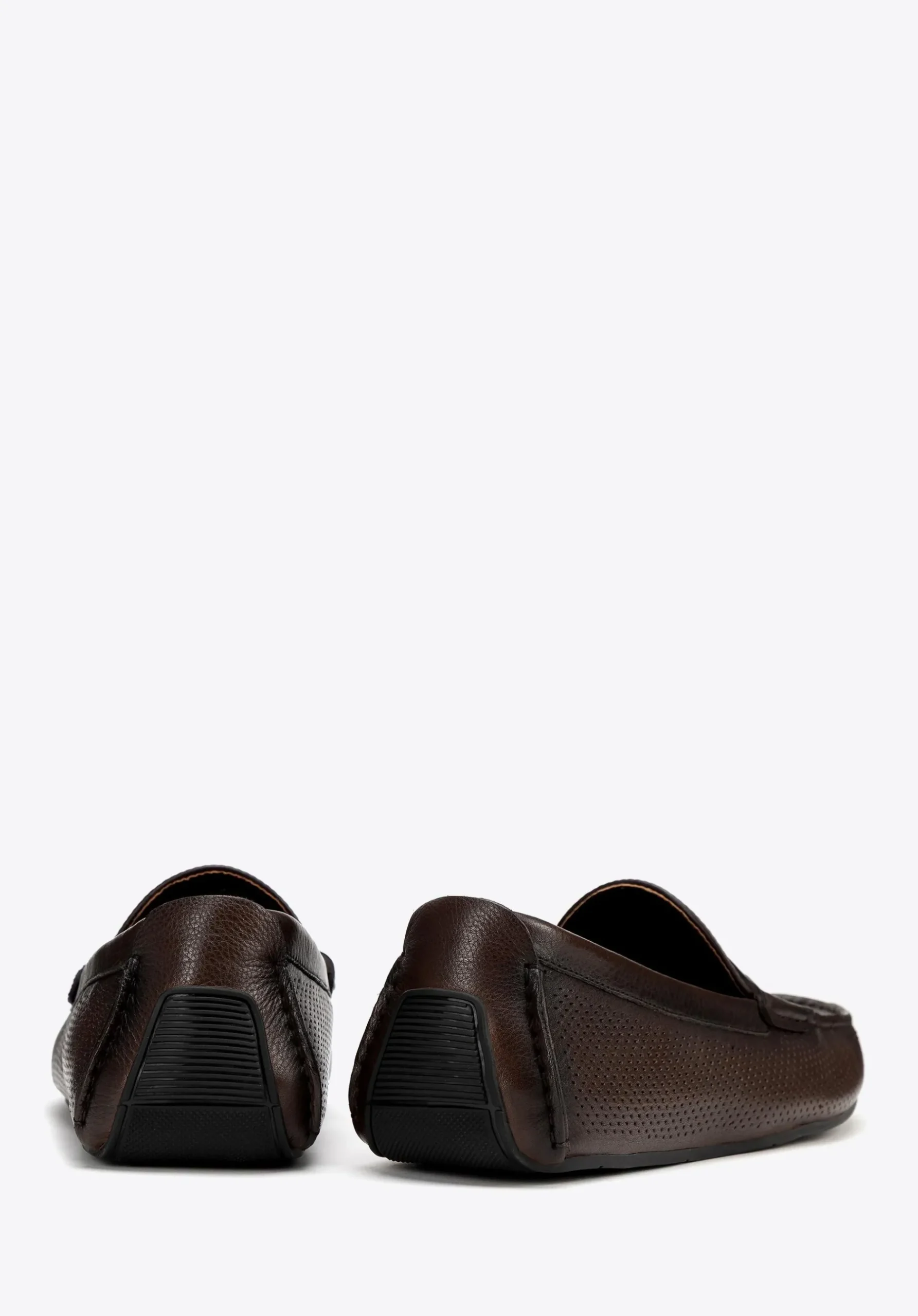 Męskie półbuty slip-on ze skóry brązowe>WITTCHEN Fashion