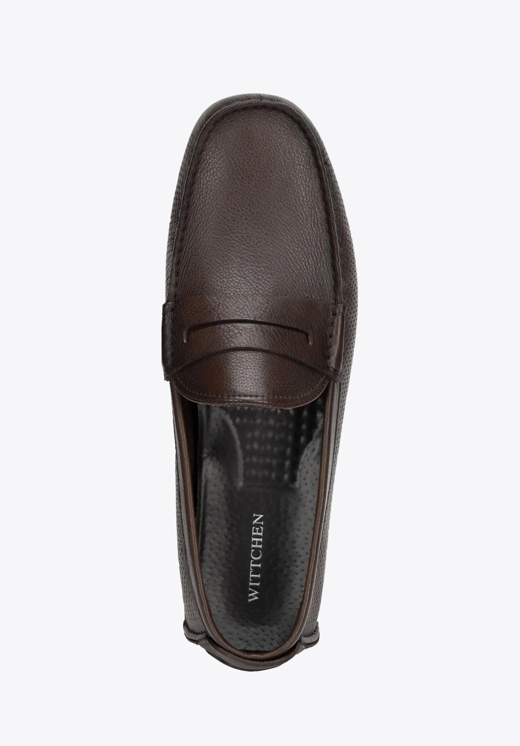 Męskie półbuty slip-on ze skóry brązowe>WITTCHEN Fashion