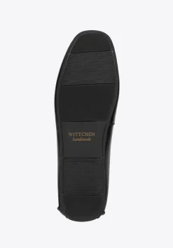 Męskie półbuty slip-on ze skóry naturalnej czarne><noscript><img width=