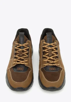 Męskie sneakersy na lekkiej podeszwie brązowe>WITTCHEN Sale