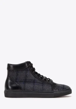 Męskie sneakersy skórzane wysokie czarne>WITTCHEN New