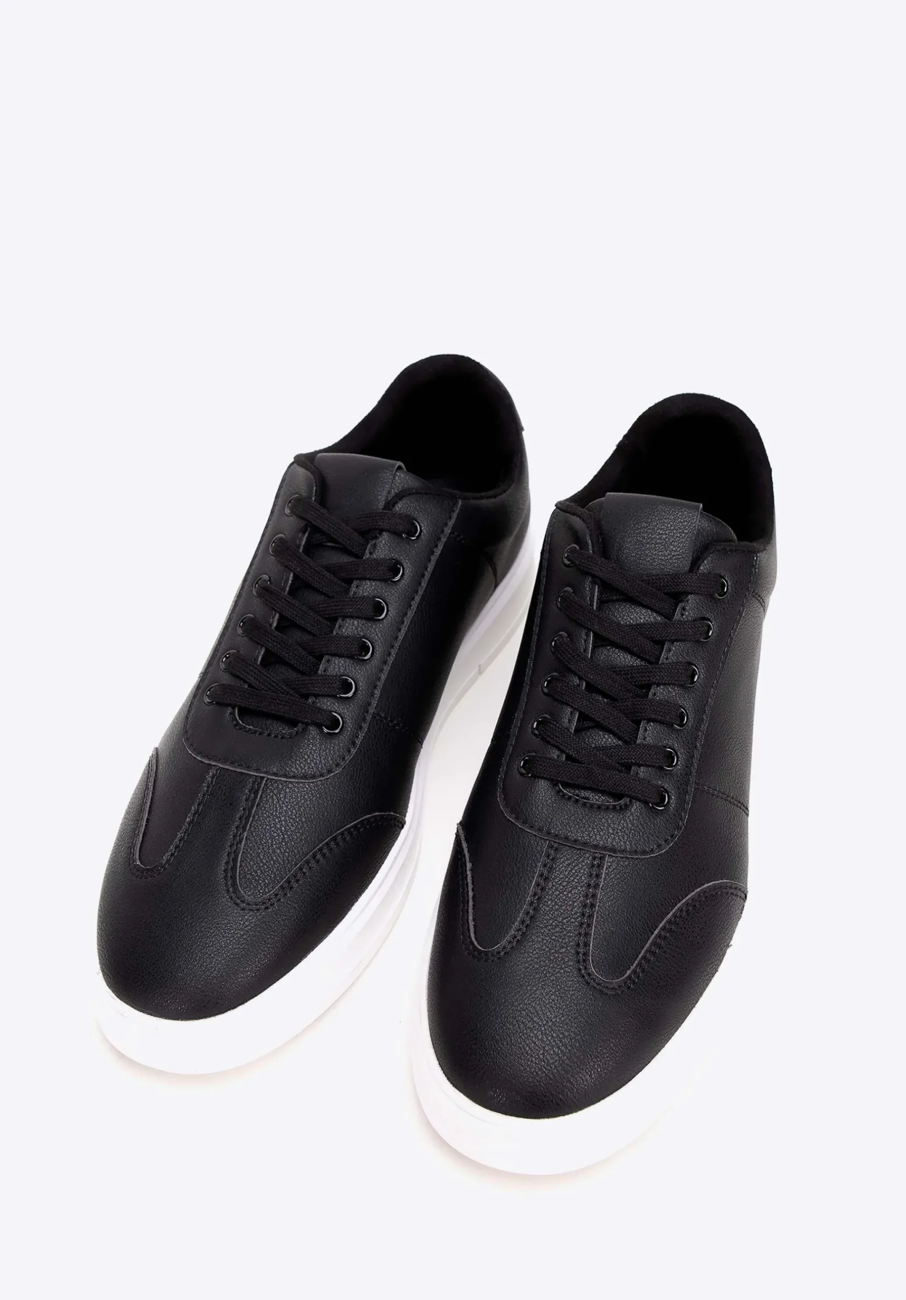 Męskie sneakersy z ekoskóry klasyczne czarne>WITTCHEN New