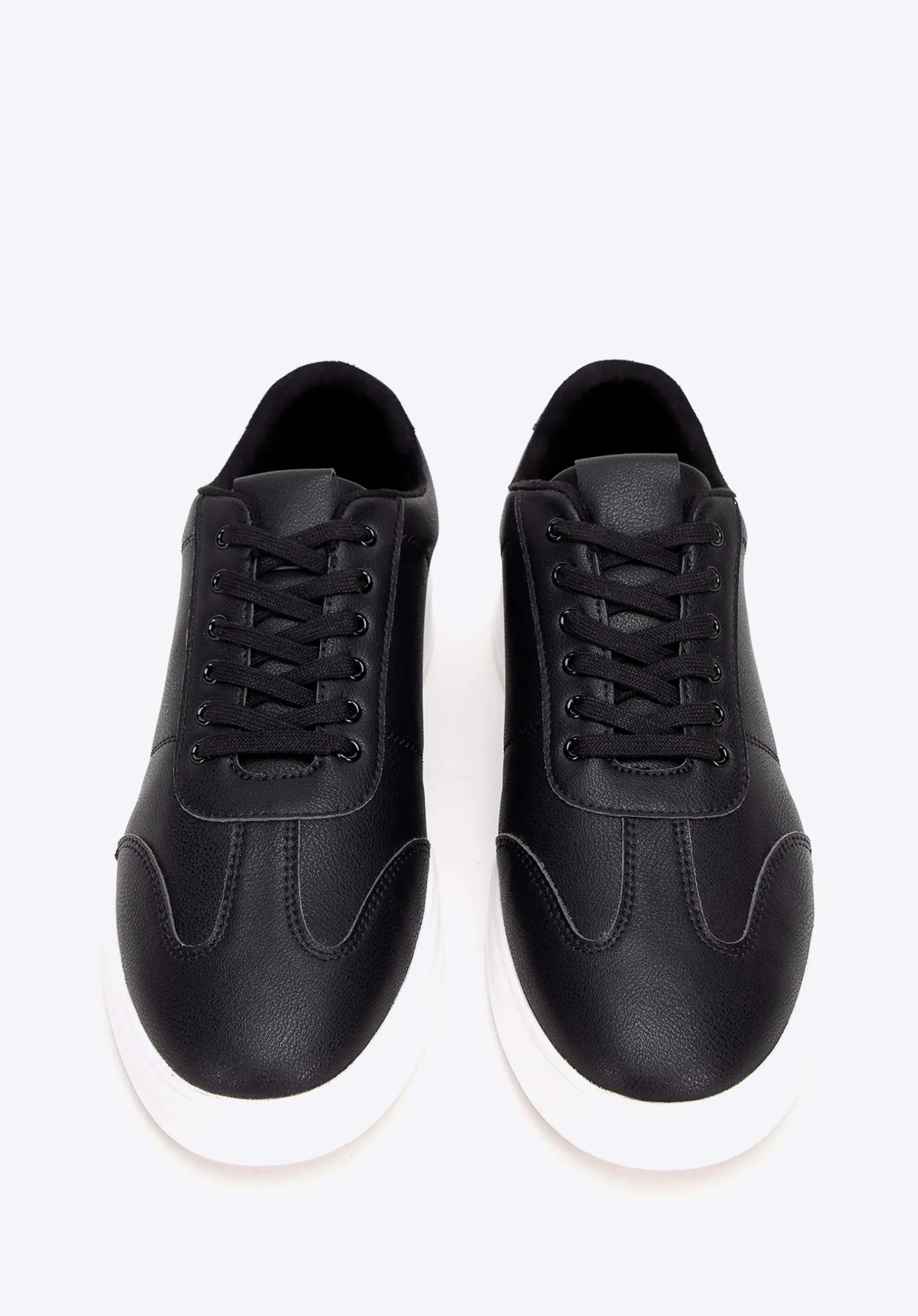 Męskie sneakersy z ekoskóry klasyczne czarne>WITTCHEN New