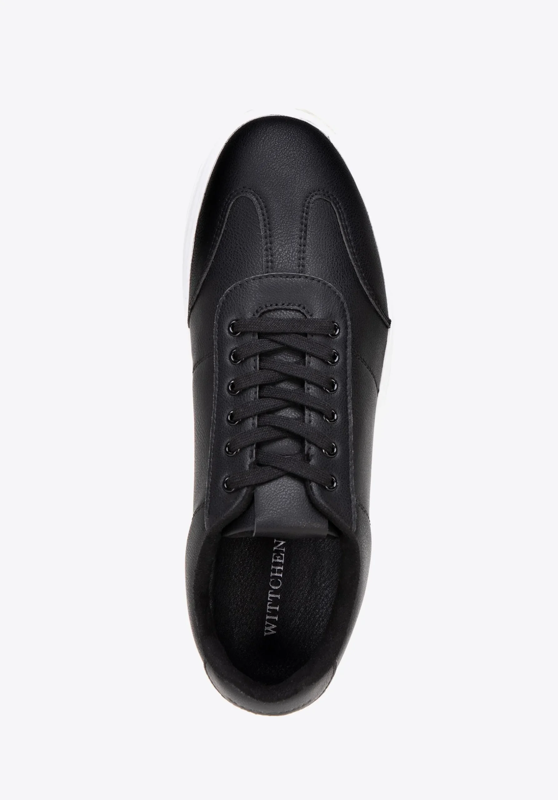 Męskie sneakersy z ekoskóry klasyczne czarne>WITTCHEN New
