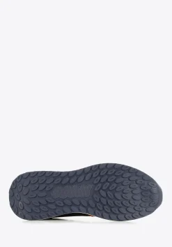 Męskie sneakersy z odblaskową wstawką szaro-pomarańczowe><noscript><img width=