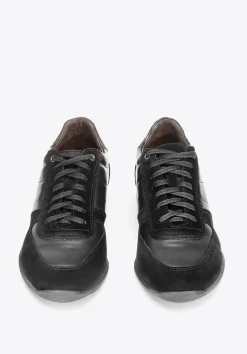 Męskie sneakersy z różnych skór czarne>WITTCHEN New