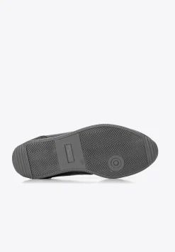 Męskie sneakersy z różnych skór czarne><noscript><img width=