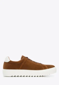 Męskie sneakersy zamszowe na grubej podeszwie brązowe>WITTCHEN Discount