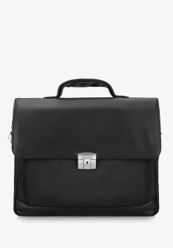 Teczka z kieszenią na laptopa 15,6” z tkaniny czarna>WITTCHEN Discount