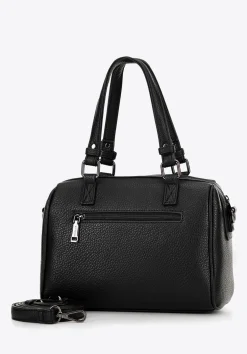 Torba kuferek z ekoskóry groszkowa czarna>WITTCHEN Fashion