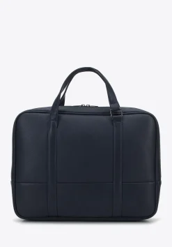 Torba na laptopa 15,6” z ekoskóry o dwóch fakturach granatowa>WITTCHEN Best