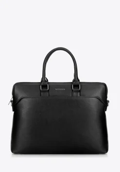 Torba na laptopa 16” z imitacji skóry czarna>WITTCHEN Hot