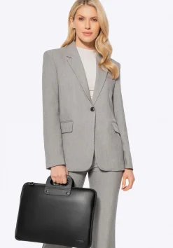 Torba na laptopa 15” z imitacji skóry czarna>WITTCHEN Best